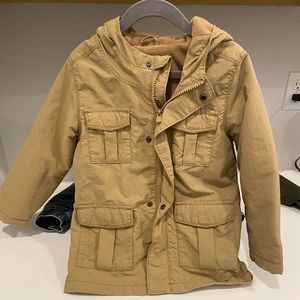 Boys water resistant fleece line coat